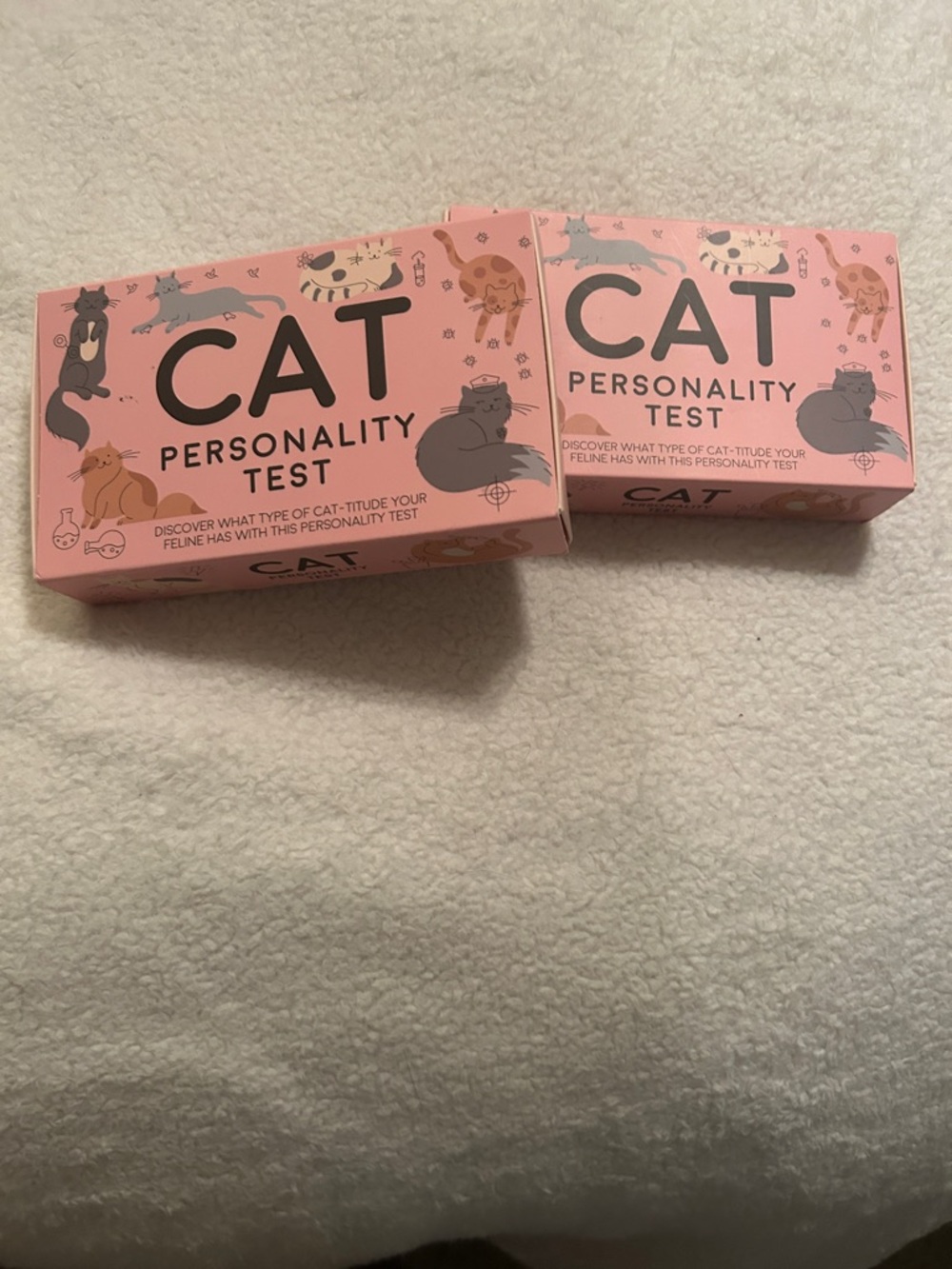 Cat Personality Test Cards - Pink